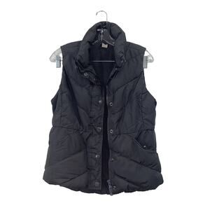 J.CREW Black Quilted Vest Size XS